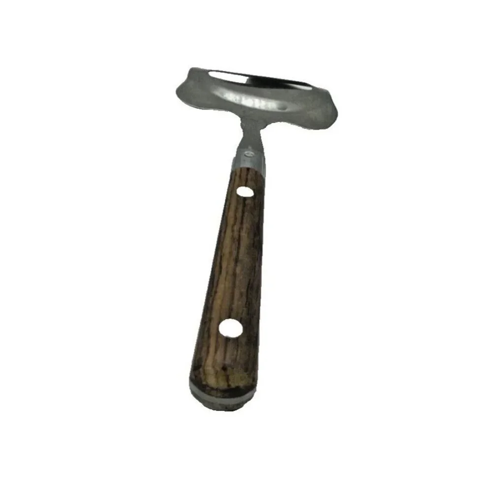 Vintage MCM Cheese Plane Slicer Wooden Handle Serrated Edge Stainless Japan Teak